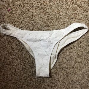white victoria’s secret bikini swim bottoms